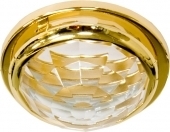 Светильник CD4122 MR-16 G5.3 прозрачное стекло, золото