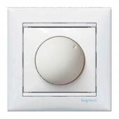 Светорегулятор 400Вт с/п повор Valena бел (770061)