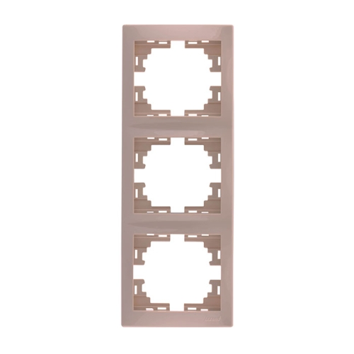 Рамка 3-ая вертикальная MIRA крем (0300153)