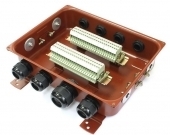 Коробка КЗНС-32 У2 IP65 с латунными сальниками (1) (345х266х107)