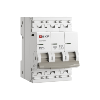 Авт выключатель 3п 25А ВА 47-63N С НОВАЯ ЛИНЕЙКА 