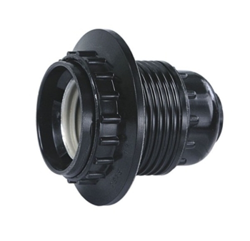 Патрон карболит Е14 с приж.кольцом Smartbuy