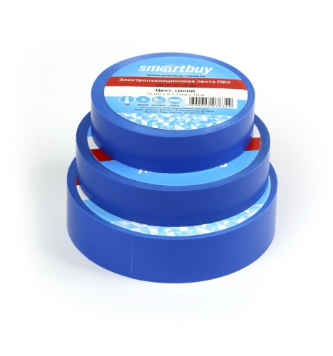 Изолента  ПВХ Smartbuy синяя 0.13х15мм*20м