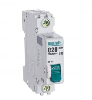 Авт. выкл. 1Р 32А х-ка C ВА-101 4,5кА DEKraft