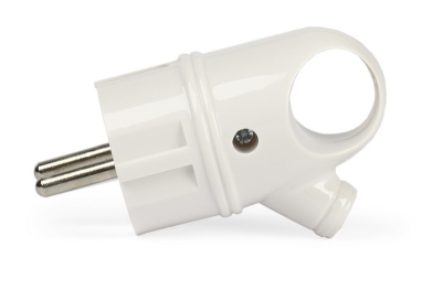 Вилка с кольцом c з/к белая 16А 250В Smartbuy