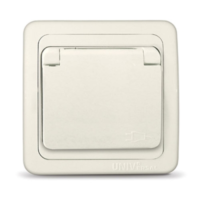 Розетка 1гн с з/к с/п крышка 