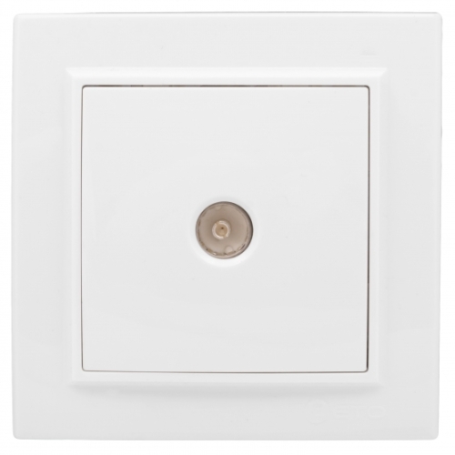 Розетка TV 1гн СП белая EKF Минск (10)