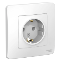 Розетка 1гн с з/к Blanca Белый с/п BLNRS001011 (6/60)