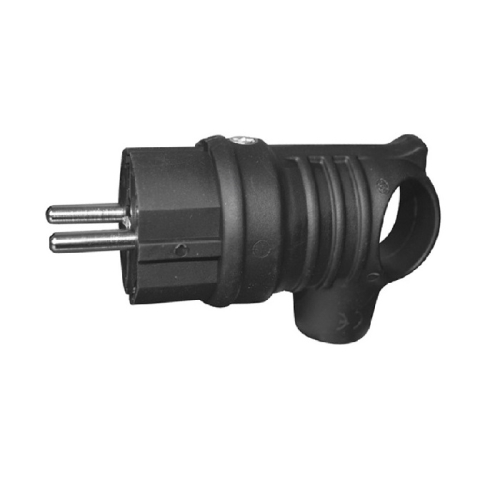 Вилка угловая каучук 2Р+РЕ 16А/220-240В Lezard 0400-0109 (24)