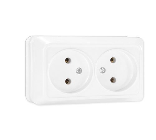 Розетка 2гн о/п 