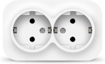 Розетка 2гн о/п с/з белый 16А IONICH (10/200) 1419