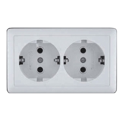 Розетка 2гн с з/к о/п 