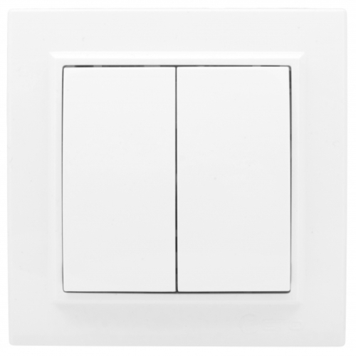 Выключатель 2кл  СП 10А белый Минск EKF (10/200)