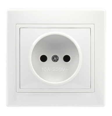 Розетка 1гн с/п белая 10А 