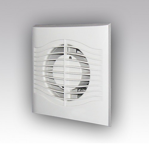 Вентилятор  осевой вытяжной с обратным клапан.  D100  SLIM 4C